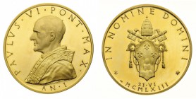 medaglie pontificie 
Paolo VI (1963-1978) - Medaglia 1963 Anno I - Opus Pietro Giampaoli - Diametro mm. 44 e peso