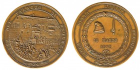 medaglie napoleoniche 
1797 - Medaglia per la presa del Palazzo del Broletto a Brescia - Opus Josef Salwirk - Diametro mm. 63 e peso gr. 59,05 - Rara...