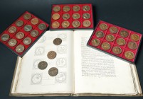 medaglie estere 
Gran Bretagna - 1820 - Serie completa delle 40 medaglie emesse da James Mudie - Le medaglie, che avevano lo scopo di celebrare i suc...