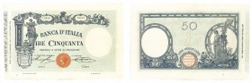 regno d'italia
Biglietto di Banca da 50 Lire “Grande L” - D.M. 28.12.1916 - Non comune - Di buona qualità (Bol. n. B7) (Gig. n. BI3/19) (Cra. n. 27)...