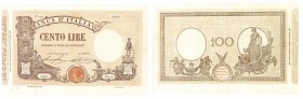 regno d'italia
Biglietto di Banca da 100 Lire “Grande B” - D.M. 29.6.1915 - Non comune - Di buona qualità (Bol. n. B8) (Gig. n. BI15/21) (Cra. n. 155...