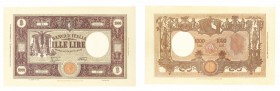 regno d'italia
Biglietto di Banca da 1.000 Lire “Grande M” - D.M. 6.2.1943 - Pieghe verticali, ma in generale esemplare di buona freschezza (Bol. n. ...