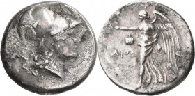 Pamphylien: SIDE: Tetradrachme, 2.-1. Jhd. v. Chr., 16,41 g. Athenakopf mit korinthischem Helm / Nike nach links. Fundverkrustung, sehr schön.
 [diff...