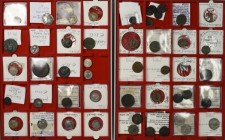 Antike: Konvolut von 49 griechische und römische Münzen, AR-Denare, AR-Antoniniane, Æ-Tetradrachmen, AR-Tetradrachmen, Æ-Follis, sehr schön, sehr schö...