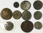 Antike: Lot 10 antike Münzen, griechische, römische und orientalische, gering erhalten bis sehr schön.
 [differenzbesteuert]