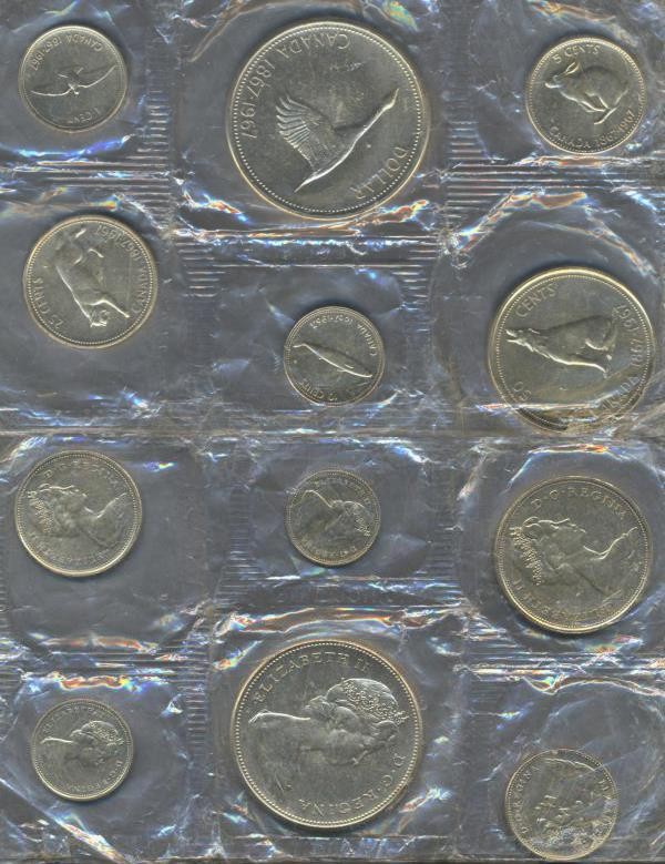 Kanada: Elizabeth II. 1952-,: 6-coin Centennial Set 1967 - auf die 100-Jahrfeier...