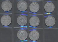 Bulgarien: Lot 5 Münzen zu 5 Leva: 1885 (2), 1892 und 1894 (2). KM# 7 und 15, überwiegend sehr schön.
 [differenzbesteuert]