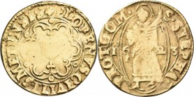 Frankreich: Metz: Goldgulden 1623, 2,03 g, Friedberg 164, Galvanoplastische Museumsanfertigung des 19. Jhd., mit altem handschriftlichem Beschreibungs...