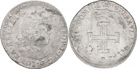 Frankreich: Lothringen, Leopold I. 1697-1729: Teston 1705, überprägt, Durchmesser ca. 32mm, 8,42 g. Sehr schön - vorzüglich.
 [differenzbesteuert]...