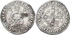 Italien: Neapel-Königreich, Roberto I. 1309-1343: Gigliato o. J., Av: Herrscher auf Löwenthron / Rv: Blumenkreuz. MIR 28, Biaggi 1634 ff, 3,65 g, kl. ...