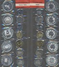 Österreich: Kursmünzensatz 1974 polierte Platte / proof, groß, inklusive 4 x 50 und 1 x 100 Schilling Gedenkmünzen.
 [differenzbesteuert]