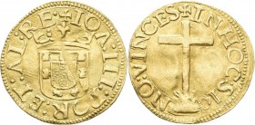Portugal: João III. 1521-1557: Cruzado Calvario o. J., Friedberg 29, 3,56 g, gewellt, Felder bearbeitet, sehr schön.
 [differenzbesteuert]