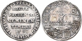 Altdeutschland und RDR bis 1800: Braunschweig-Wolfenbüttel, Heinrich Julius 1589-1613: Taler 1598, Goslar, ”Wahrheitstaler”, Davenport 9091, Welter 62...