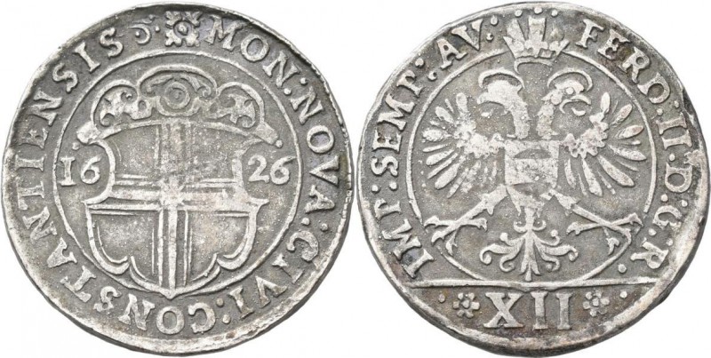 Altdeutschland und RDR bis 1800: Konstanz: Dreibätzner 1626, mit Titel Ferdinand...