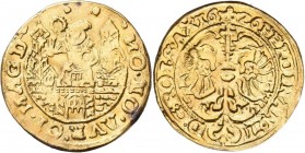 Altdeutschland und RDR bis 1800: Magdeburg: Goldgulden 1626, mit Titel Ferdinands II., 2,140 g. Friedberg 1545. Galvanoplastische Museumsanfertigung d...