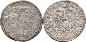 Altdeutschland und RDR bis 1800: Nürnberg: ½ Reichsgulden zu 30 Kreuzern 1619, 8,12 g. galvanoplastische Museumsanfertigung des 19. Jhd., mit altem ha...