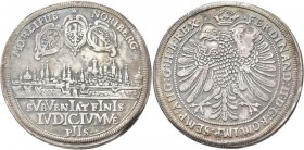 Altdeutschland und RDR bis 1800: Nürnberg: ½ Taler 1628, mit Titel Ferdinand II., 13,99 g, Galvanoplastische Museumsanfertigung des 19. Jhd., mit alte...