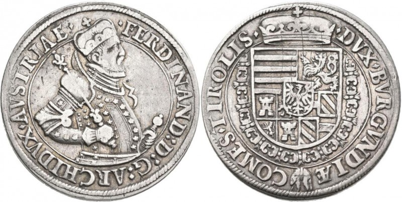 Haus Habsburg: Erzherzog Ferdinand II. 1564-1595: Taler o.J., Hall, Davenport 80...