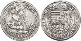 Haus Habsburg: Erzherzog Ferdinand II. 1564-1595: Taler o.J., Hall, Davenport 8097, 28,11 g, fast sehr schön.
 [differenzbesteuert]
