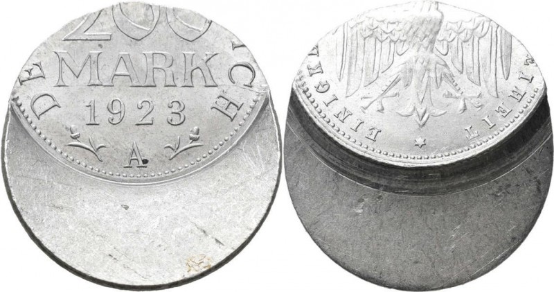 Proben & Verprägungen: Weimarer Republik 1918-1933: 200 Mark 1923 A. Jaeger 304....