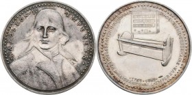 Medaillen alle Welt: Frankreich, Napoleon I. 1804-1815: Silbermedaille 1969, von A. de Jaeger, auf seinen 200. Geburtstag. Av: Brustbild Napoleons von...