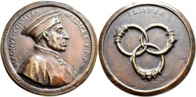 Medaillen alle Welt: Italien: Antonio Selvi 1679-1753: Bronzegussmedaille o.J. auf Cosimus I. den Großen aus Selvi's Medici-Medaillen-Serie. Brustbild...