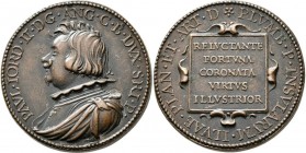 Medaillen alle Welt: Italien-Bracciano, Herzogtum, Paolo Giordano II. Orsini, 1591-1656,: Graf von Anglia, Numismatiker, Bronzegussmedaille o. J. (162...