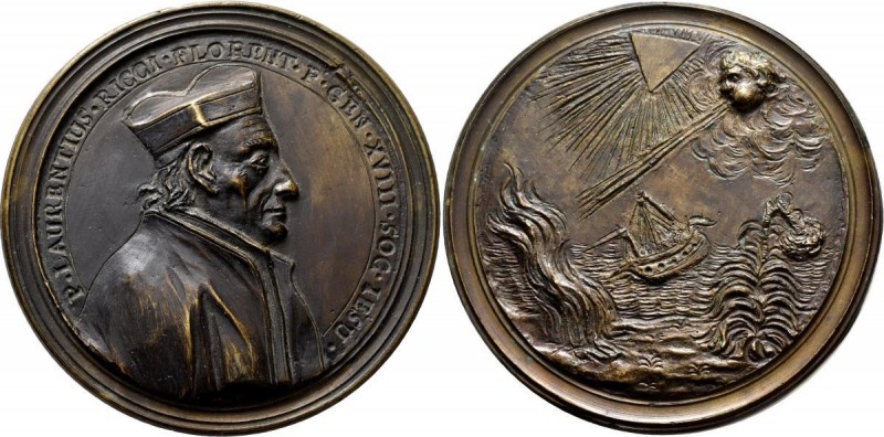 Medaillen alle Welt: Italien-Florenz: Bronzegußmedaille o.J. von Giovanni Zanobi...