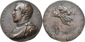 Medaillen alle Welt: Italien-Florenz: Giovanni de Medici (1498-1526), auch Giovanni delle Bande Nere: Bronzegußmedaille o. J. (um 1546), von Danese Ca...