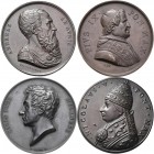 Medaillen alle Welt: Italien-Kirchenstaat: Lot 7 Medaillen, Innocenz X. 1644-1655: Bronzemedaille AN II (1645), gefertigt nach einer Vorlage von G. Mo...