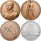 Medaillen Deutschland: Befreiungskriege 1813: Lot 3 Bronzemedaille 1913 von BH. Mayer, Pforzheim anlässlich der 100 Jahrfeier der Befreiungskriege 181...