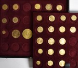 Alle Welt: Goldschatz-Kassette: Eine unscheinbare Kassette, angedacht für 5 DM und 10 DM Gedenkmünzen dafür gut befüllt mit 27 Goldmünzen (Anlagegold)...