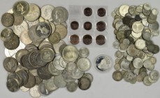 Alle Welt: Sammlung von circa 230 Münzen aus aller Welt, meist Silber.
 [differenzbesteuert]