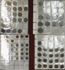 Belgien: Zwei Alben voll mit Münzen aus Belgien nach Nominalen und Jahrgängen gesammelt. Von Centime bis Franc vieles dabei, sauber einsortiert. Teils...