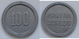 Niederlande: Plastic Money ”Ministerie van Oorlog” 1951. 100 Cents (1 Gulden). Die Tokens / Jetons wurden bei NATO Einsätzen der Niederländischen Trup...
