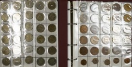 Norwegen: Zwei Alben voll mit Münzen aus Norwegen nach Nominalen und Jahrgängen gesammelt. Von Öre bis Kronen vieles dabei, sauber einsortiert. Teils ...