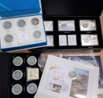 Euromünzen: Eine umfangreiche Sammlung aus diversen ABO's, überwiegend veredelte Münzen, wie z.B. 5-Euro-Münzbarren, 2 Euro Polymer Gedenkausgaben, Pr...