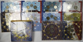 Frankreich: Lot 14 KMS aus Frankreich 1999-2010 (2008 2x). Alle Münzen in original Foldern. Stempelglanz.
 [differenzbesteuert]
