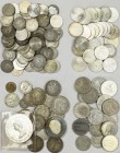 Deutschland: Kleines Lot an DM Münzen sowie Reichsmark aus dem Dritten Reich und ein paar Medaillen, darunter Opfermark und 50 Pfennige.
 [differenzb...
