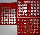 Deutschland: 3 Lindnerboxen überwiegend mit Münzen aus Deutschland, dabei Kaiserreich, Drittes Reich und BRD. Dazu ein paar ausländische Münzen, Einig...