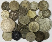 Altdeutschland und RDR bis 1800: Kleines Konvolut von 32 Kleinsilbermünzen altdeutscher Staaten, u.a. dabei Bayern 1/2 Taler 1782 AS, Mecklenburg-Schw...