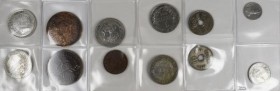 Deutsch-Ostafrika: Wilhelm II. 1888-1918, DOA / Deutsch-Ostafrikanische Gesellschaft: Lot 12 Münzen, 1 Rupie 1890 (Fassungsspuren), 1904, 1911 (2x), 1...