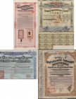 Alte Aktien / Wertpapiere: 1902/23, 4 Chinese government bonds issued by various banks, including gold loan for Shanghai-Nanking Railway and bond issu...