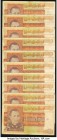 Burma Union of Burma Bank 25 Kyats ND (1973) Pick 59 Ten Examples Very Good or Better. A few examples have rust stains or graffiti.

HID09801242017