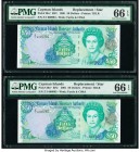 Cayman Islands Monetary Authority 50 Dollars 2001 Pick 29a* Two Consecutive Replacement Notes PMG Gem Uncirculated 66 EPQ(2). 

HID09801242017