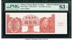 China Central Bank of China 50 Yuan ND (1948) Pick 405p1 S/M#C302-43 Front Proof PMG Choice Uncirculated 63 EPQ. 

HID09801242017