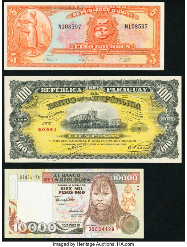 Colombia Banco de la Republica 10,000 Pesos Oro 1992 Pick 437a Commemorative Cri...