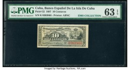 Cuba Banco Espanol De La Isla De Cuba 10 Centavos 15.2.1897 Pick 52 PMG Choice Uncirculated 63 EPQ. 

HID09801242017