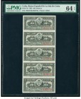 Cuba Banco Espanol De La Isla De Cuba 20 Centavos 15.2.1897 Pick 53 Uncut Sheet Of Five PMG Choice Uncirculated 64 EPQ. 

HID09801242017