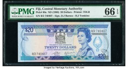 Fiji Central Monetary Authority 20 Dollars ND (1980) Pick 80a PMG Gem Uncirculated 66 EPQ. 

HID09801242017